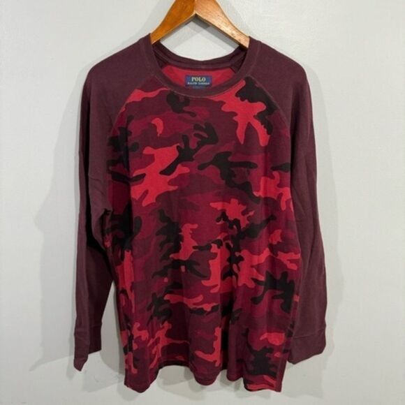 Polo Ralph Lauren Men’s Thermal Shirt sz 2XL Camouflage Print # E237 - Picture 1 of 7